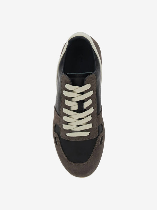 Black sneakers, top view