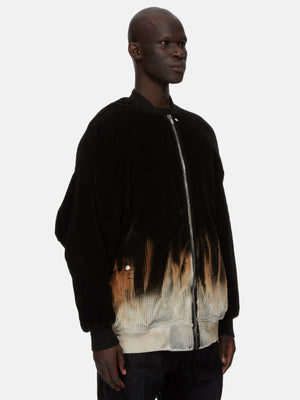 RICK OWENS DRKSHDW - Men Corduroy Hooded Peter Jacket