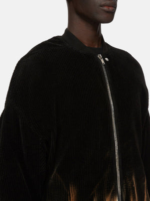 RICK OWENS DRKSHDW - Men Corduroy Hooded Peter Jacket