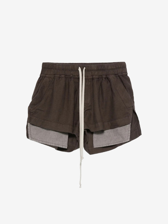 Brown shorts, front view