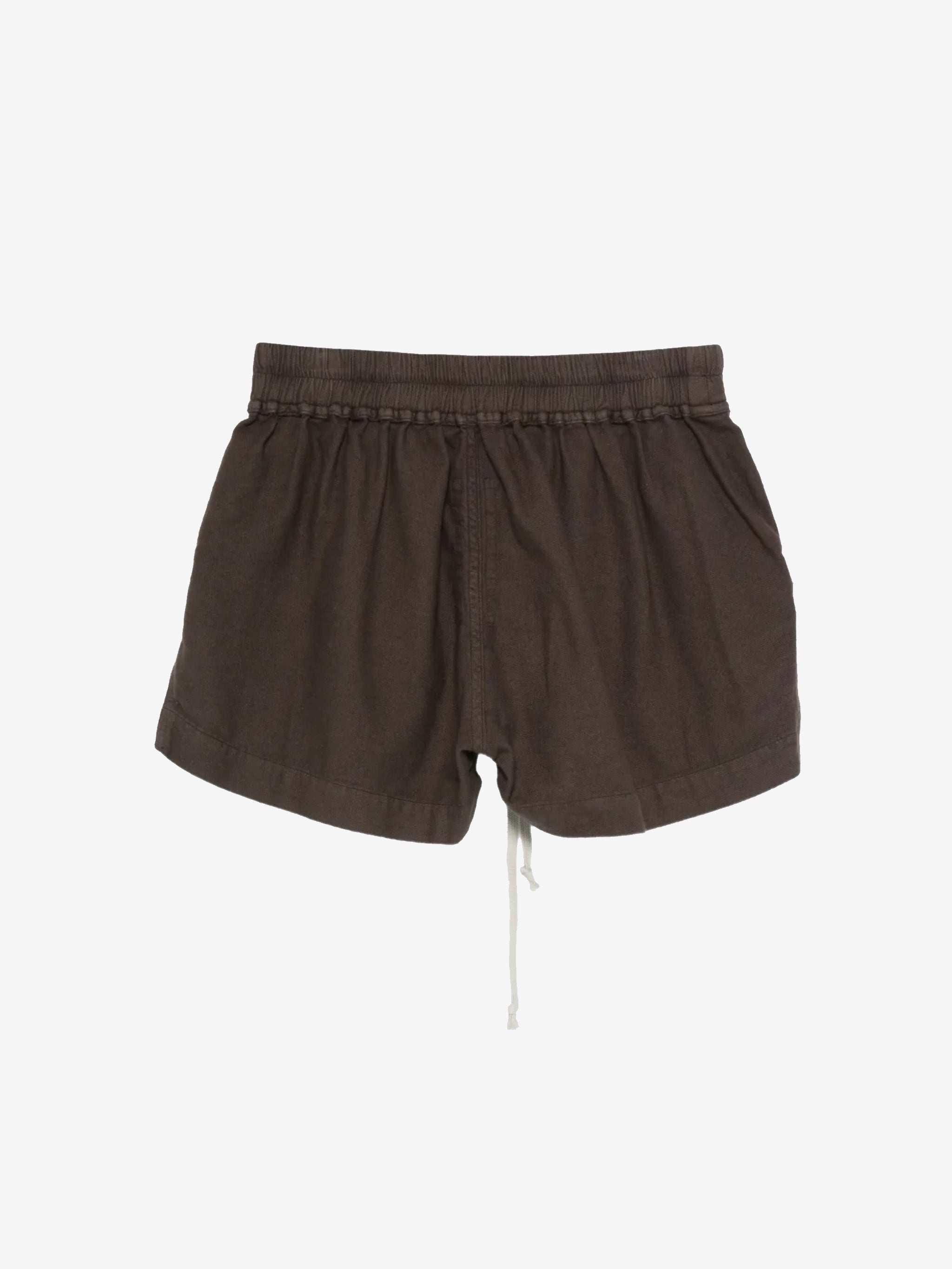 Brown shorts, back view