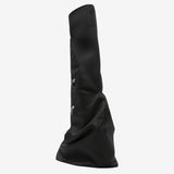 Black boot, back view