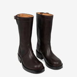 DRIES VAN NOTEN - Women Leather Buckle Boot