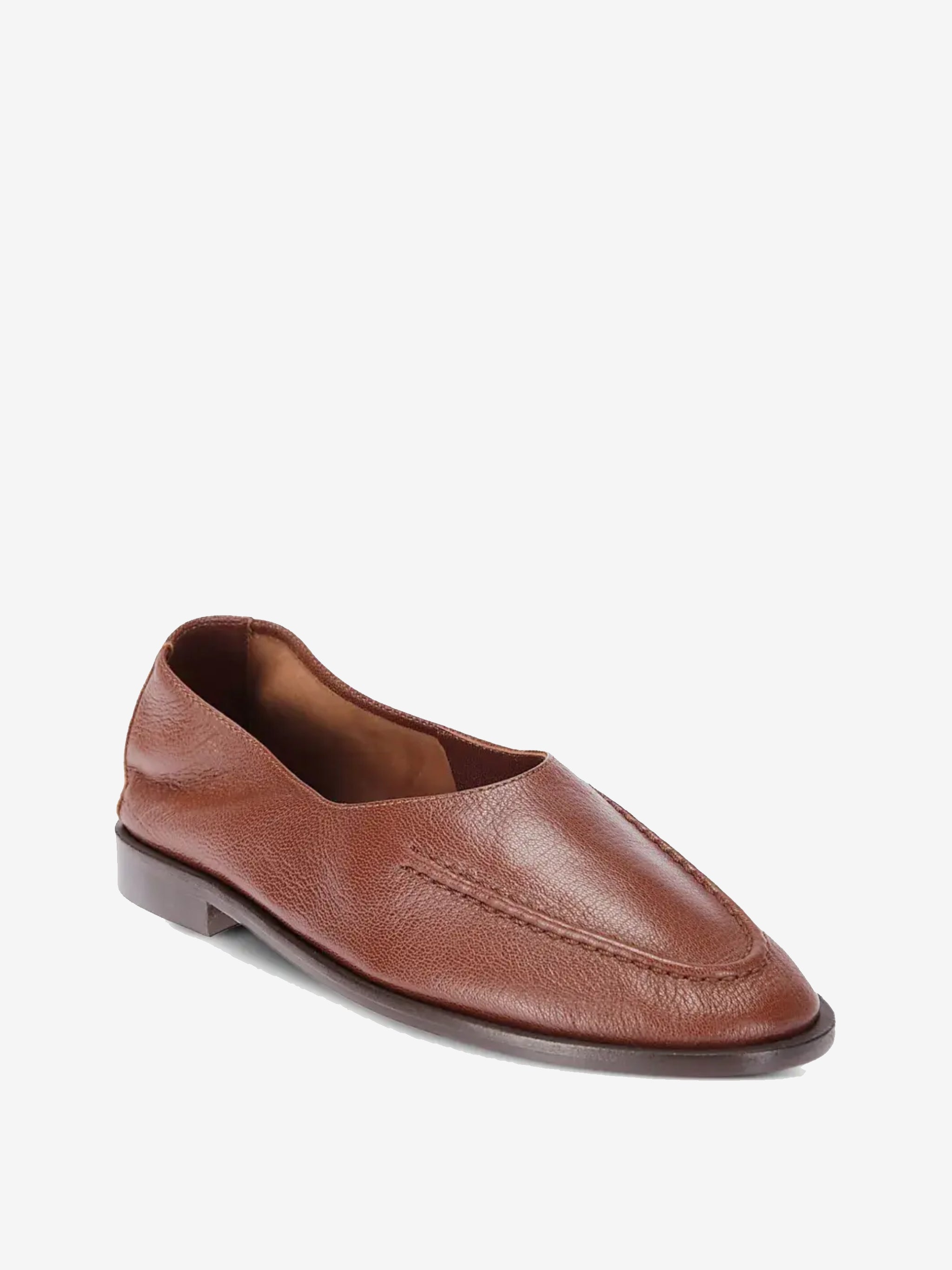 Brown shoes,side view
