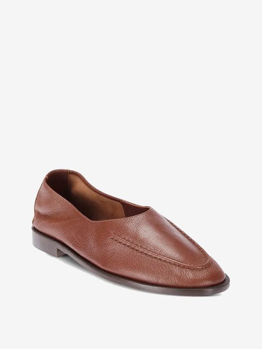 Brown shoes,side view