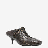 Brown heel, side view