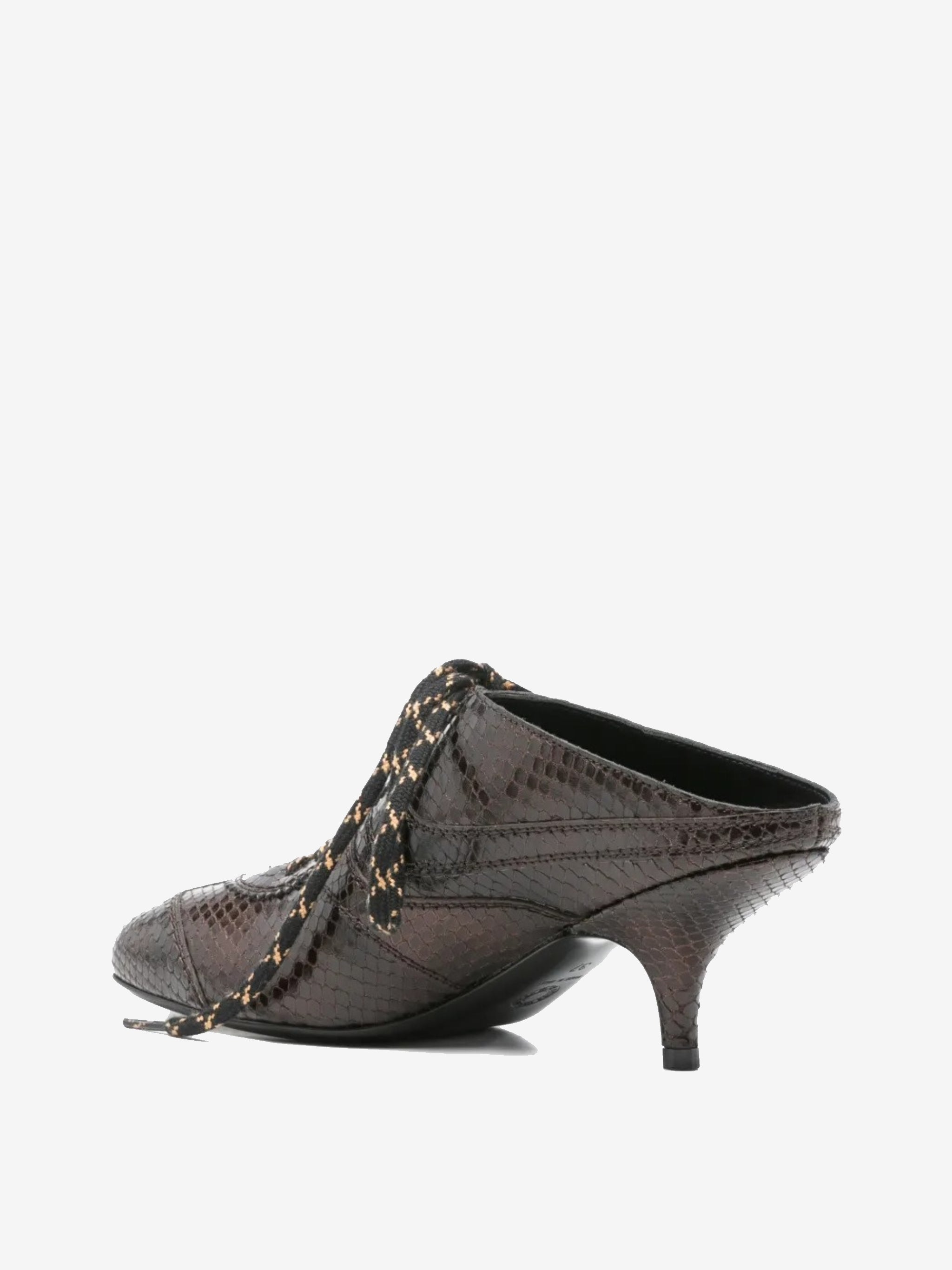 Brown heel, back view