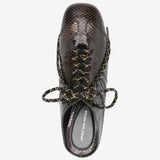 Brown heel, top view