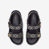 Grey sandal,top view