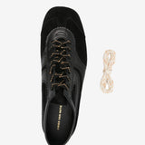 Black sneaker, top view