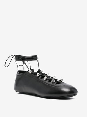 ALEXANDER WANG - Women Vyollette Lace Up Flat Sneakers