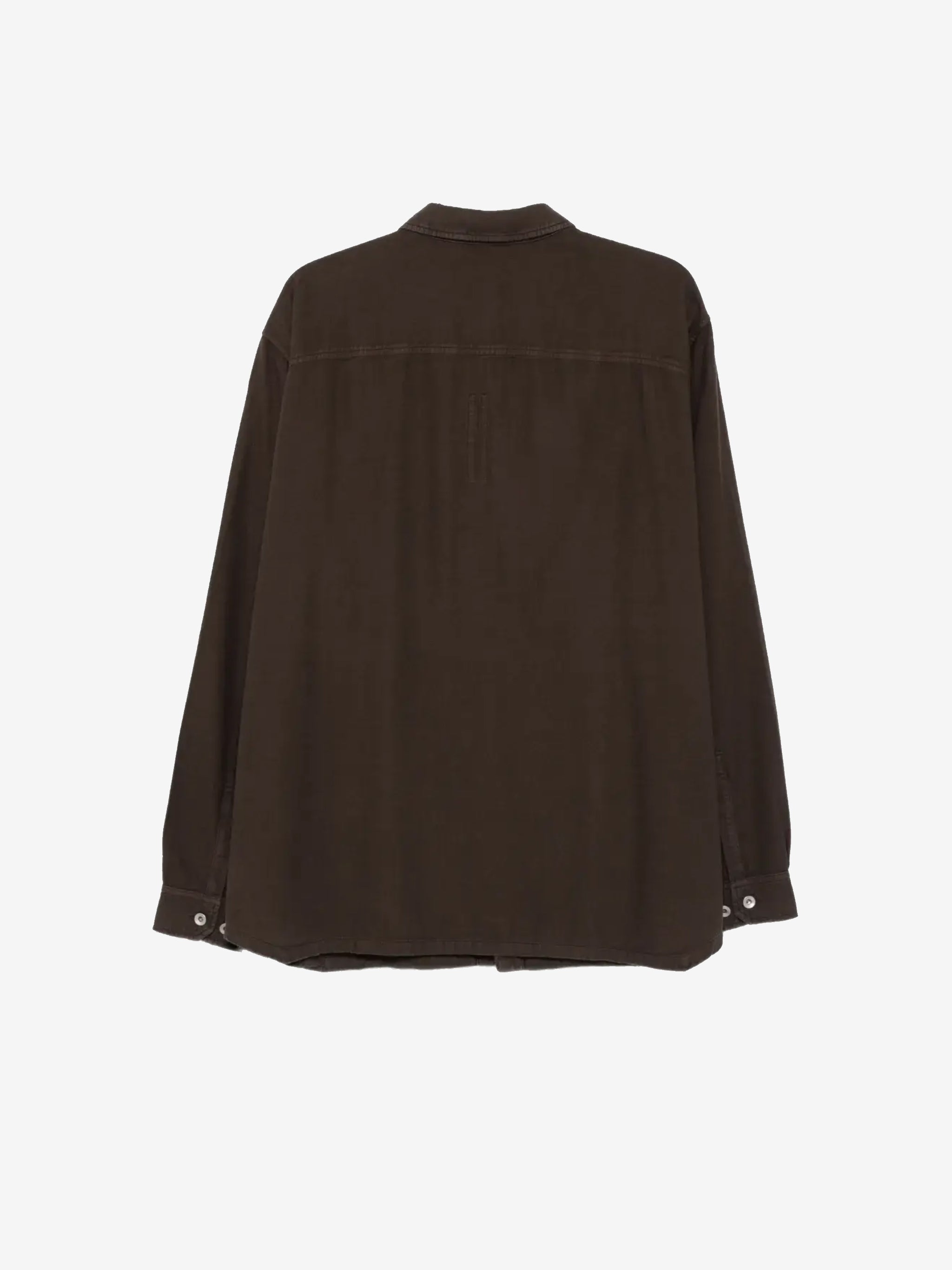 Brown shirts, back view