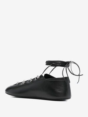 ALEXANDER WANG - Women Vyollette Lace Up Flat Sneakers