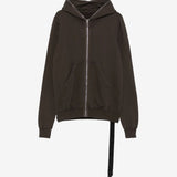 Brown hoodie, front view