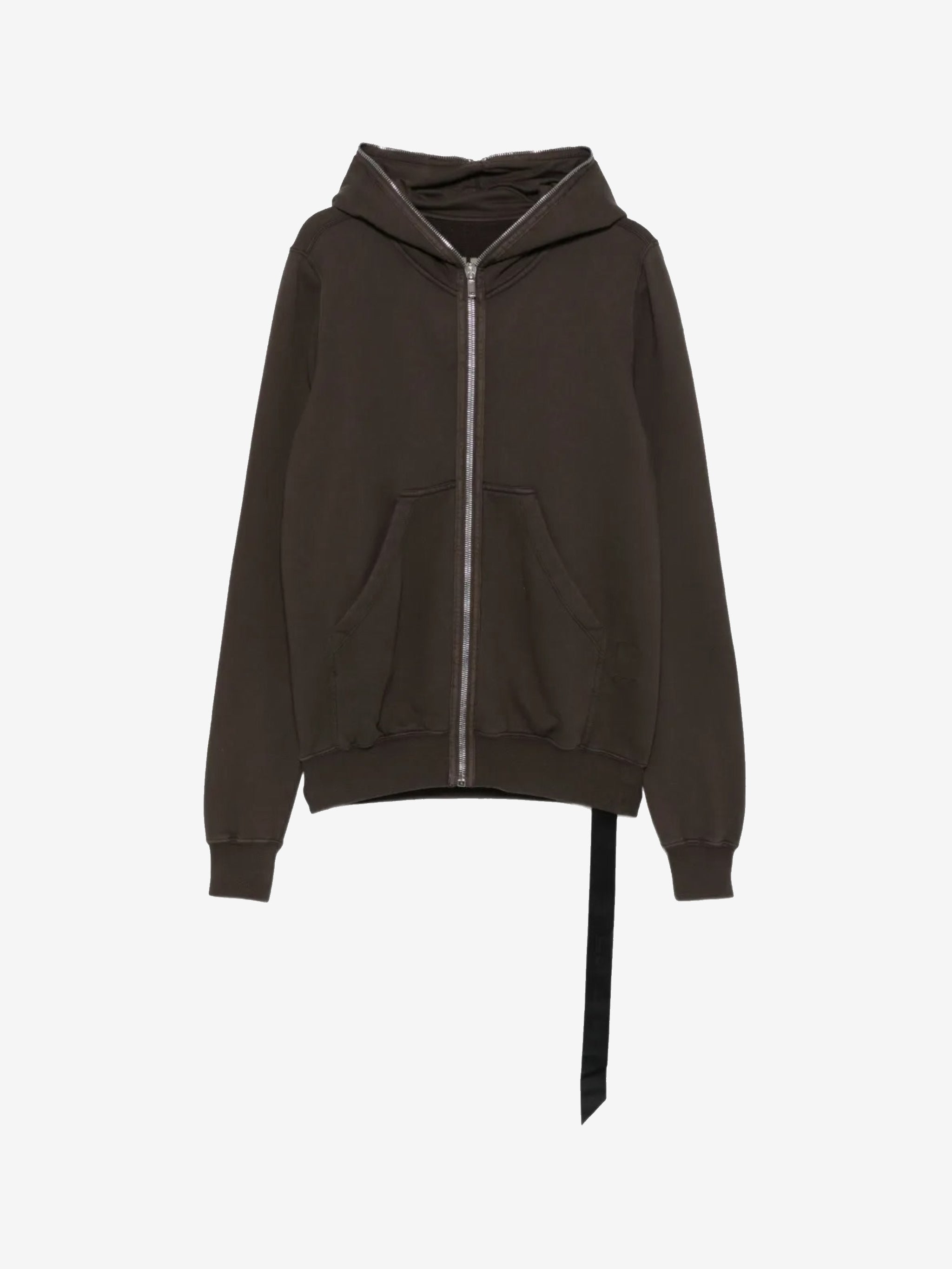 Brown hoodie, front view