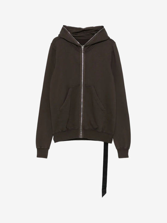 Brown hoodie, front view