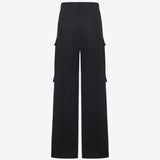 Black pants, back view