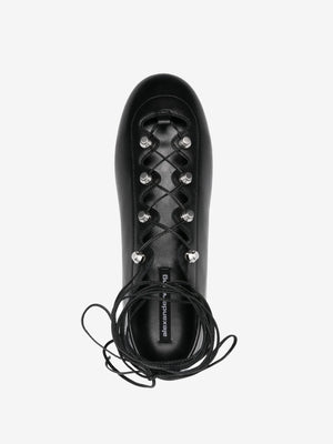 ALEXANDER WANG - Women Vyollette Lace Up Flat Sneakers