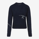 Black sweater,back view