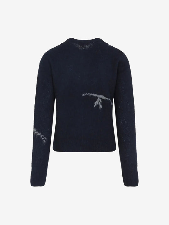 Black sweater,back view