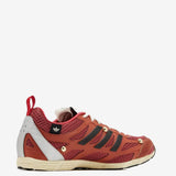 Red sneakers, back view