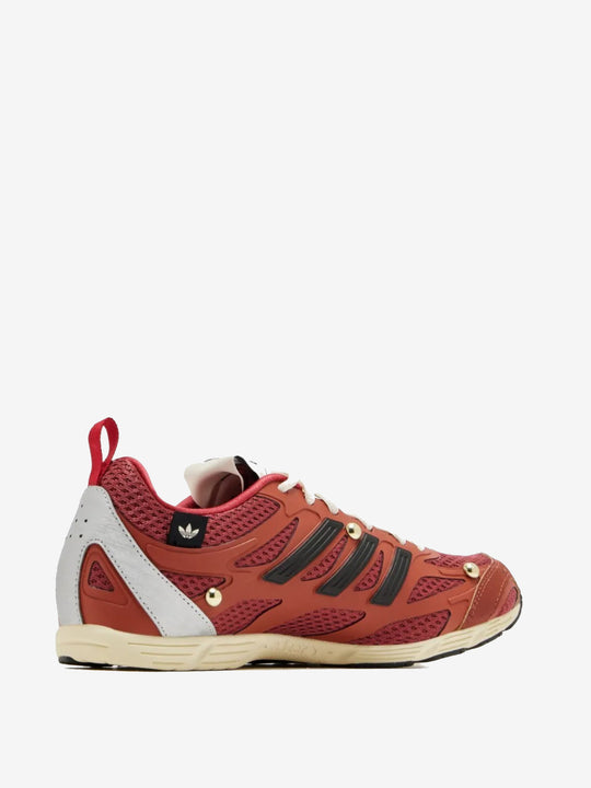 Red sneakers, back view