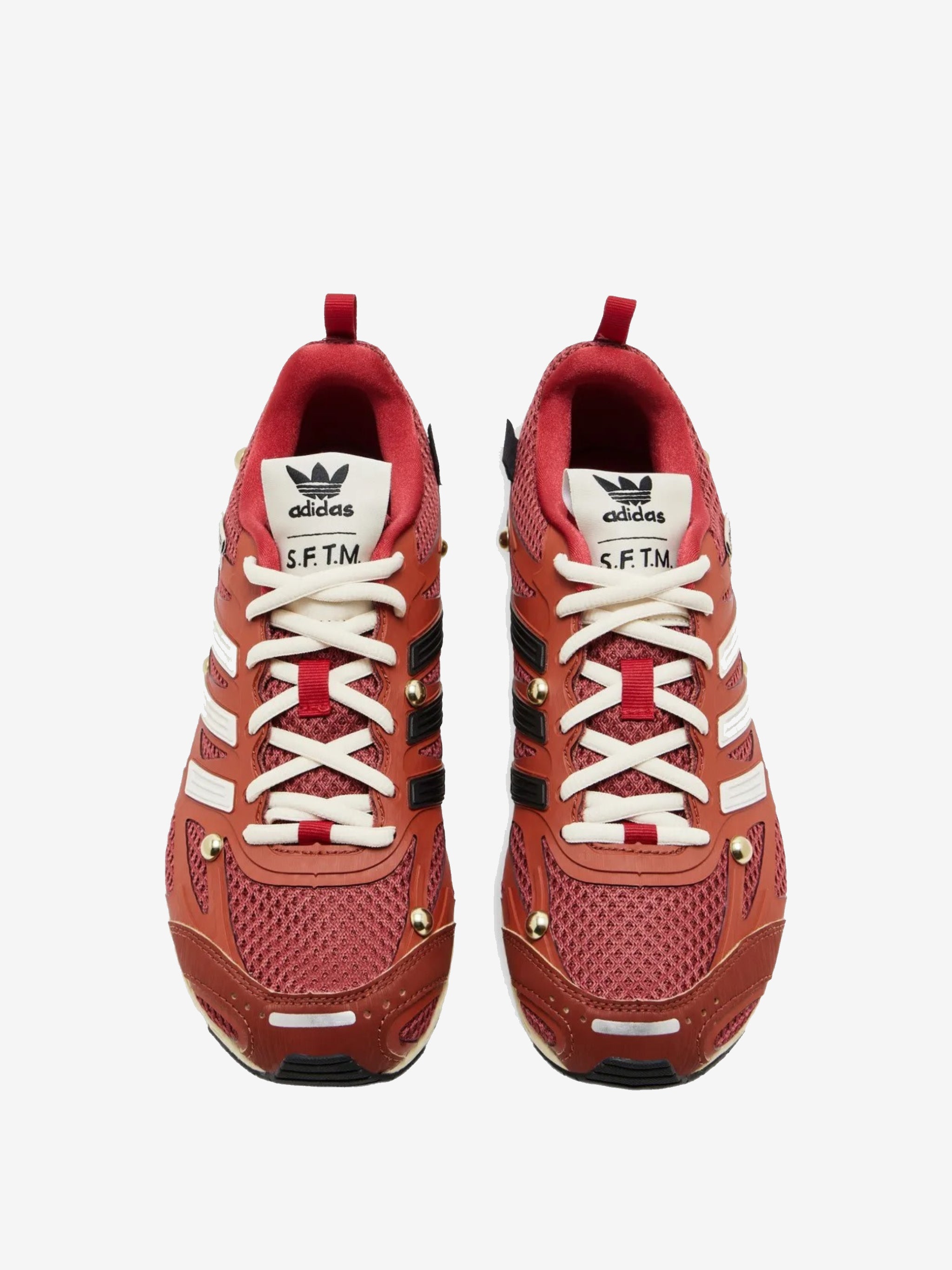 Red sneakers, top view