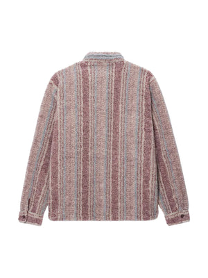 STUSSY - Men Stripe Sherpa Shirt