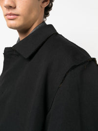 ZIGGY CHEN Men Reversible Single Breasted Coat Black