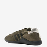 Green shoes, back view