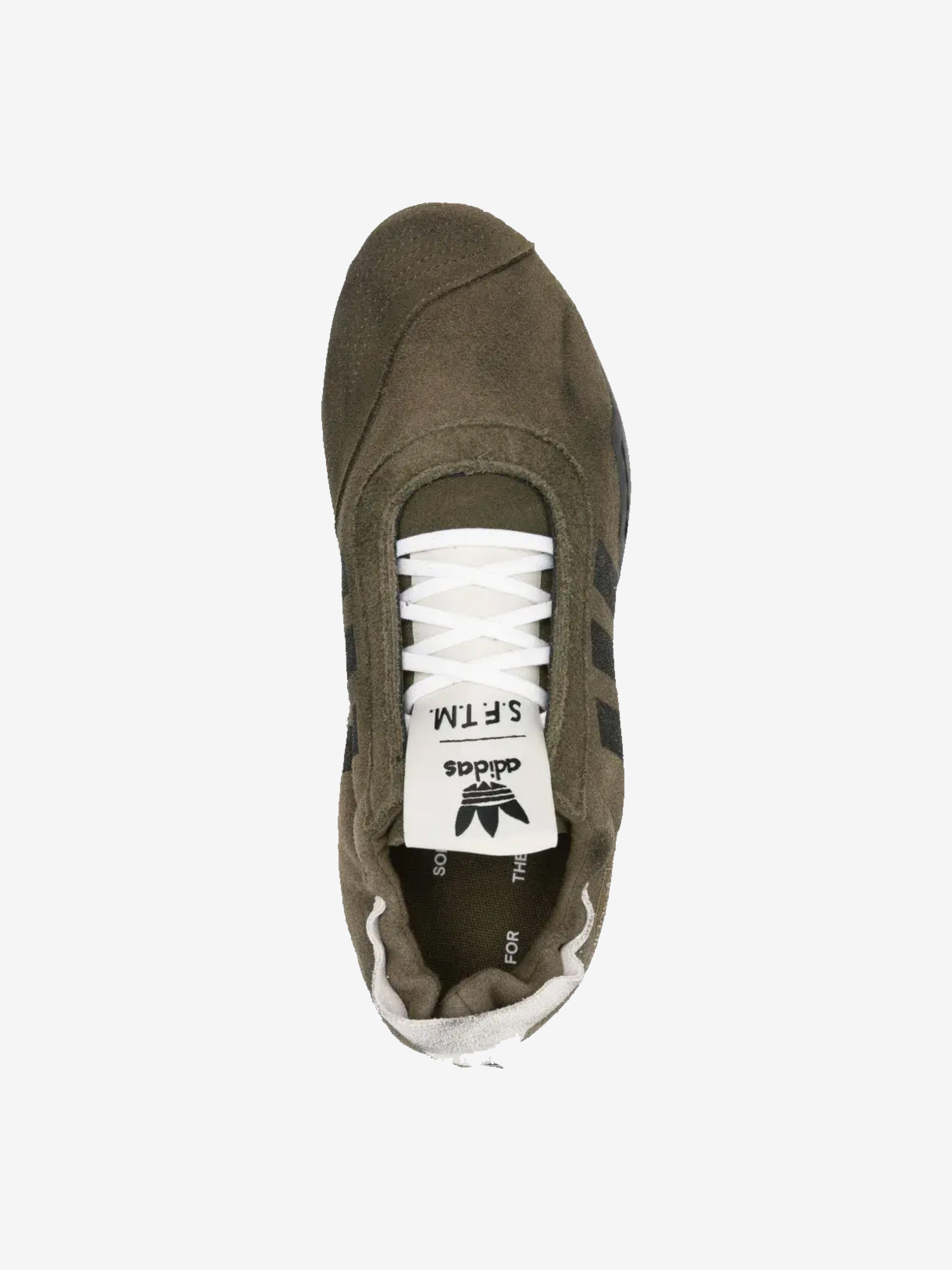 Green shoes, top view