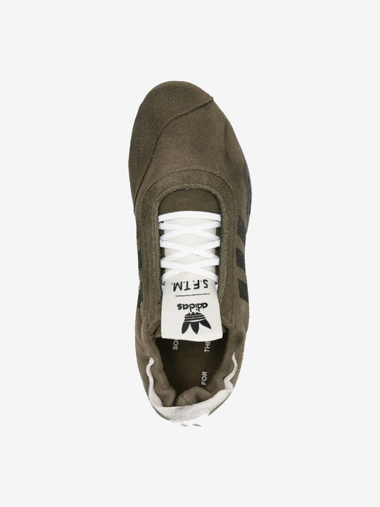 Green shoes, top view