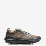 Tan sneakers, front view