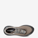 Tan sneakers, top view