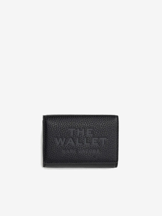Black wallet, front view