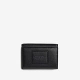 Black wallet, back view