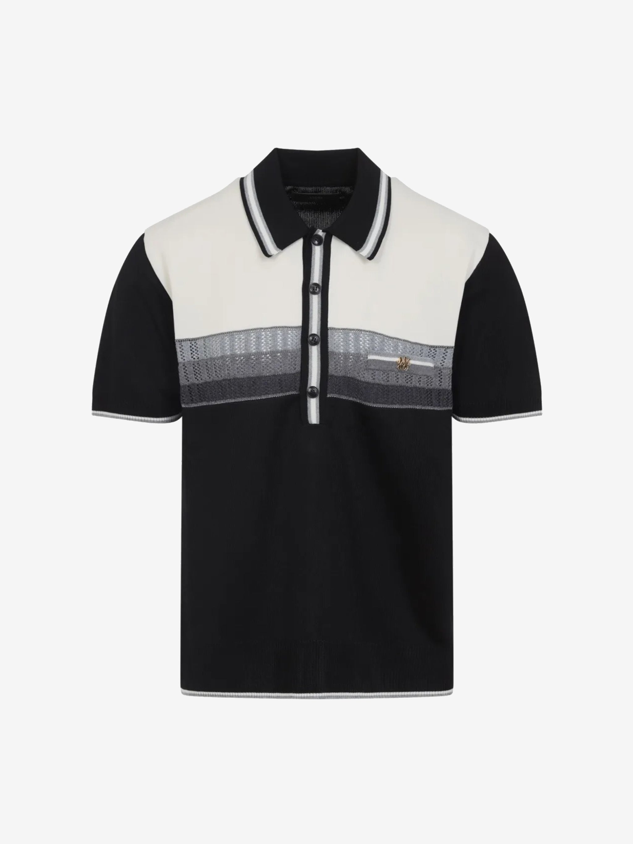 Black shirt, front view