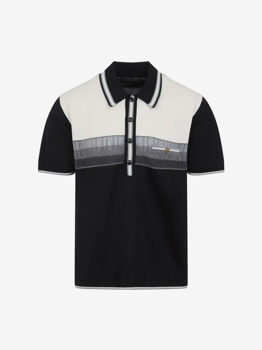 Black shirt, front view