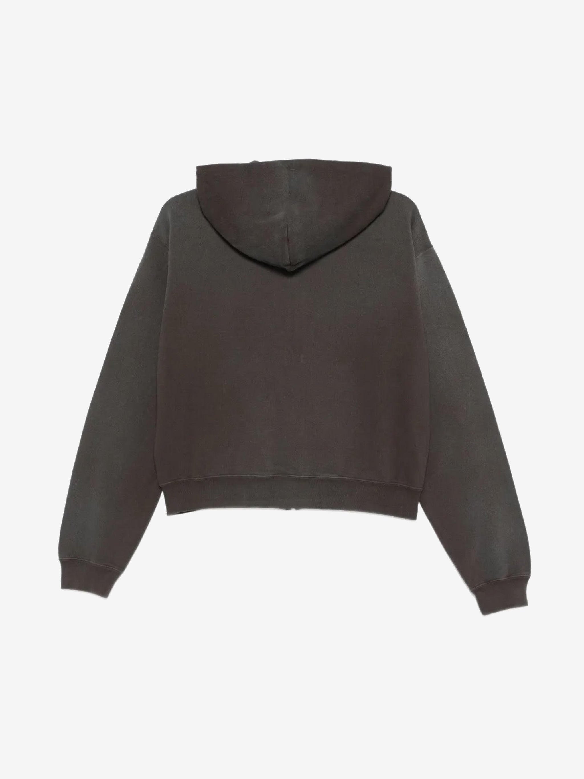 Black hoodie, back view