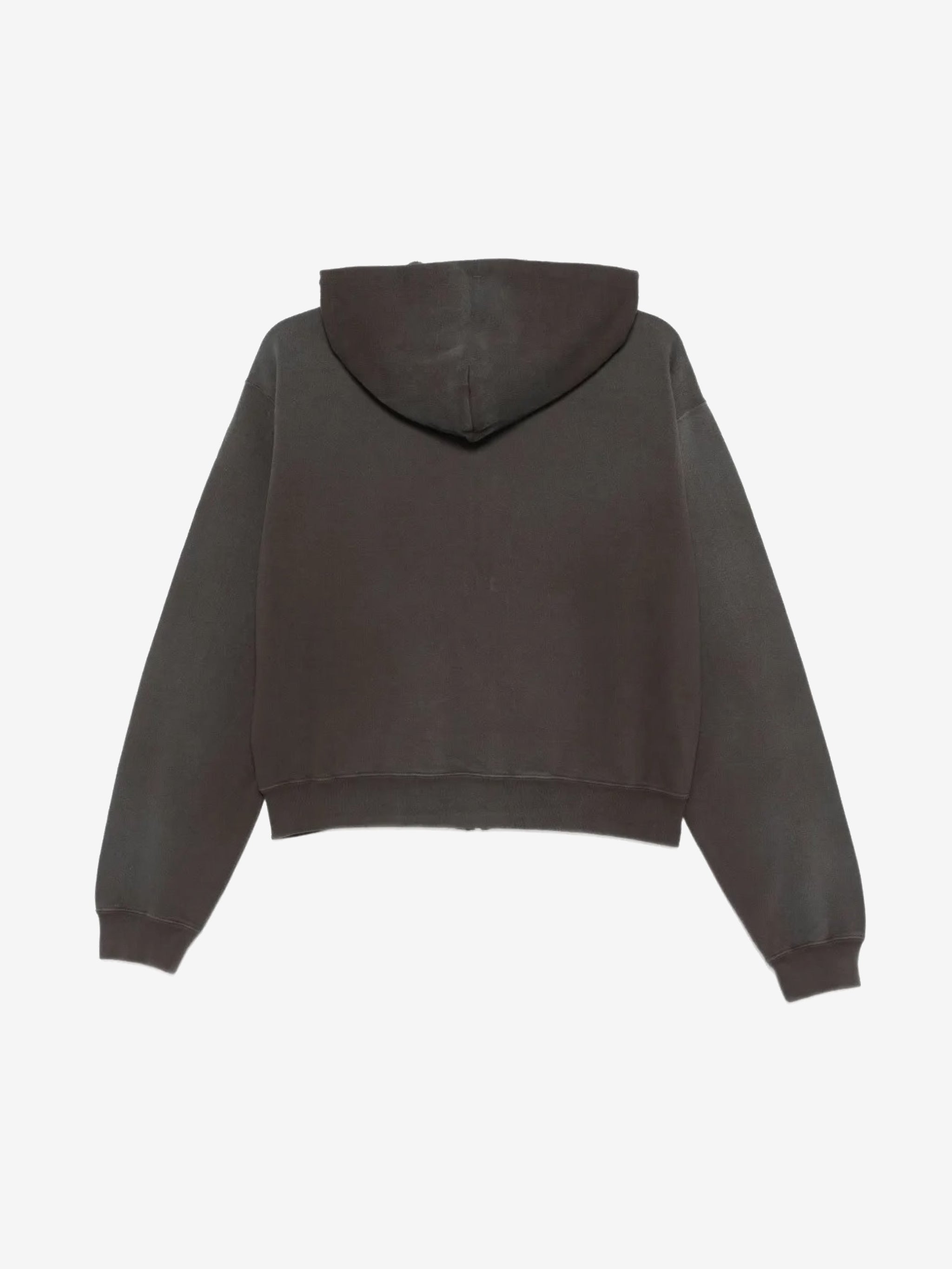 Black hoodie, back view