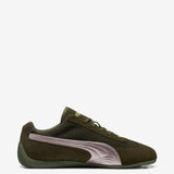 Green sneakers, front view