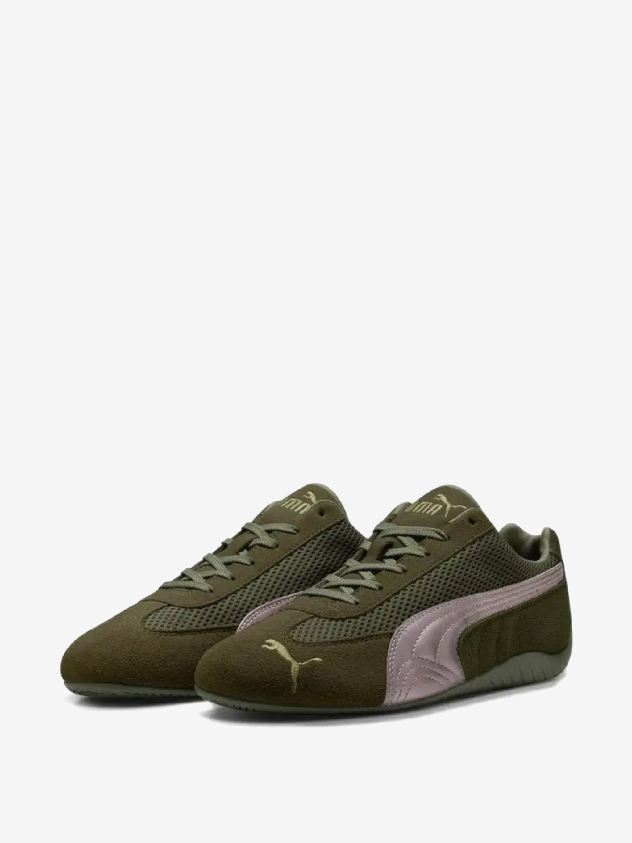 Green sneakers, side view