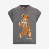 Grey vest, front view