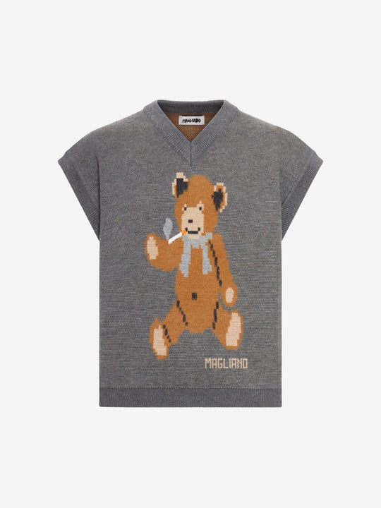 Grey vest, front view