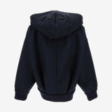 SIMONE ROCHA - Women W/ Hood Emb Hooded Zip-Up Bomber Jacket