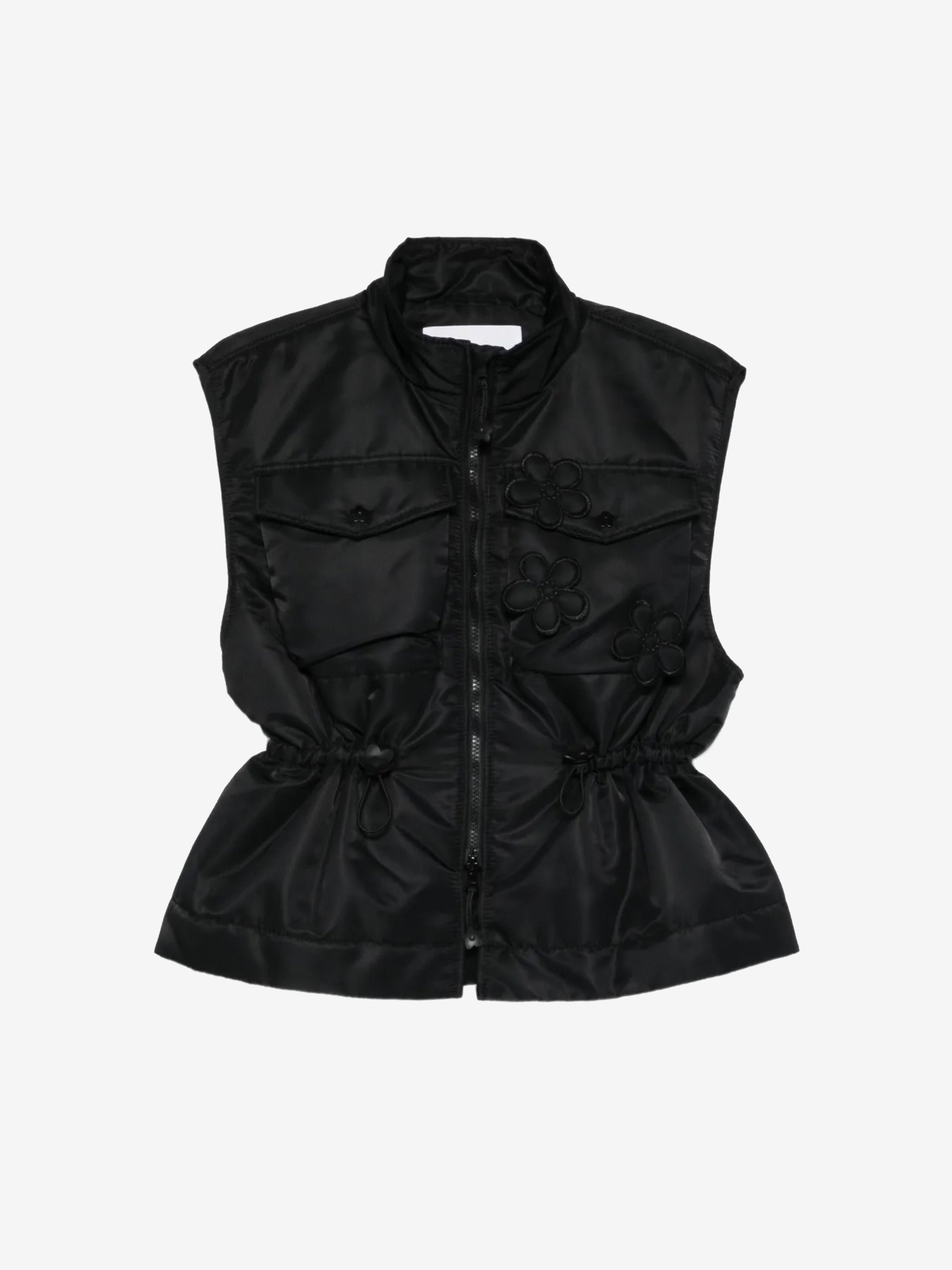 Black vest, front view