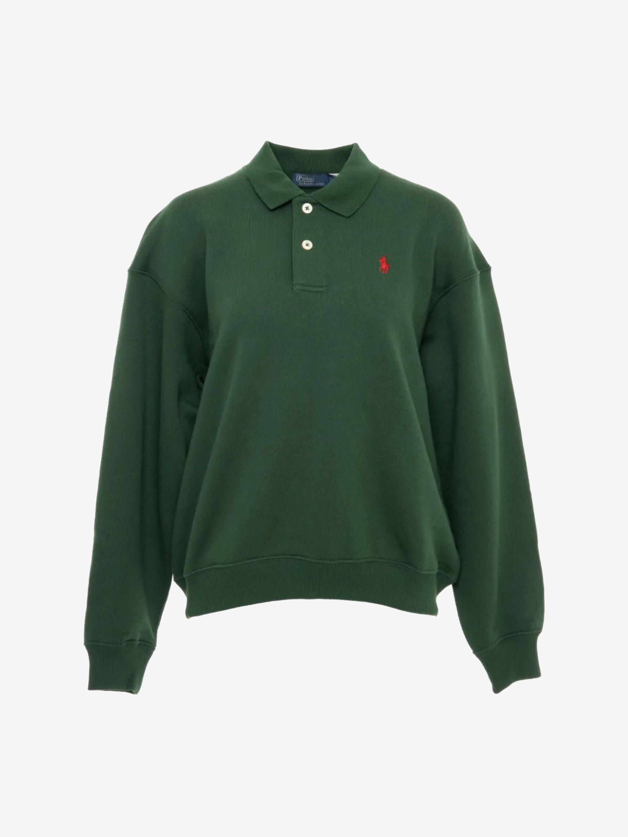 Green sweatshirt, front view