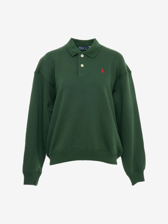 Green sweatshirt, front view