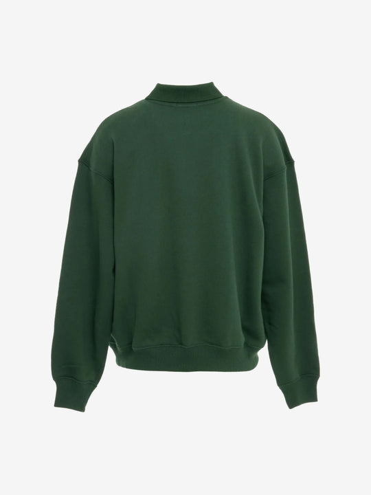 Green sweatshirt,back view