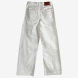 White jeans, back view